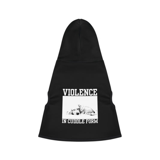 VIOLENCE IN CUDDLE FORM - BLACK - Pet Hoodie