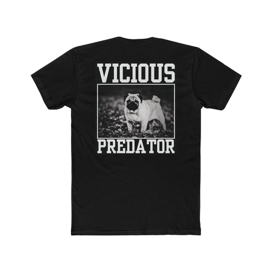 VICIOUS PREDATOR - BLACK - Unisex Cotton Crew Tee